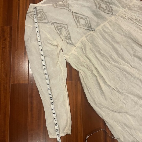 Bread Artsy Maxi Dress The Stuff of Life Cream Geometric Art to Wear Boho Size 1 - Picture 7 of 7